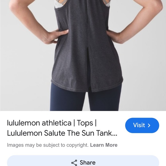 🍋 Lululemon Run Sliver Bullet Sleeveless Tech Tank Top ,Size 10 - Picture 5 of 6